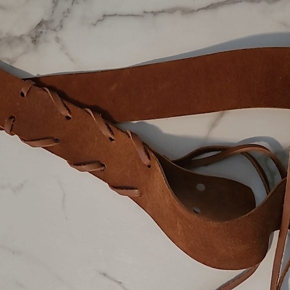 British Tan Gloved Leather Handmade Crossbody Hobo Boho Flap Bag Purse Hippie - Picture 8 of 11